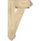 Ekena Millwork Traditional Arts and Crafts Rough Sawn Bracket w/ Offset Brace, Douglas Fir, 8"W x 20"D x 32"H BKT0806X20X32TRA03RDF - alternate 4